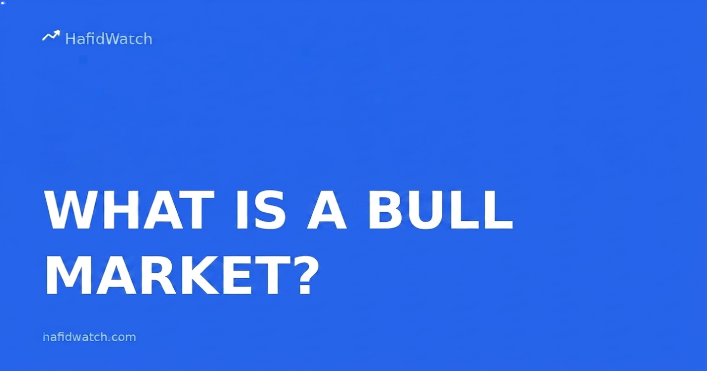 HafidWatch educational guide banner displaying What Is A Bull Market